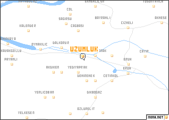 map of Üzümlük