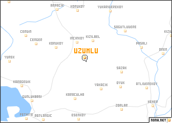 map of Üzümlü