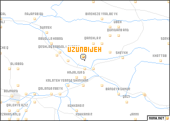 map of Ūzūn Bījeh