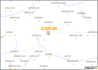 map of Uzunçam