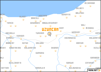 map of Uzunçam