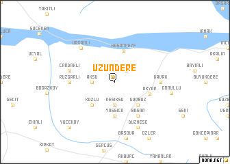 map of Uzundere