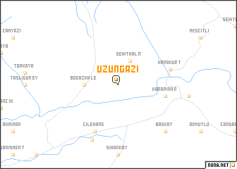 map of Uzungazi