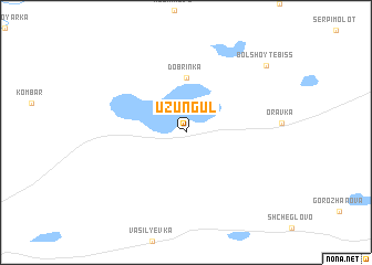 map of Uzungul\