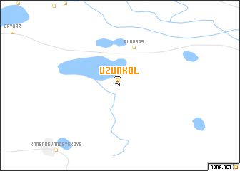 map of Uzunkol\