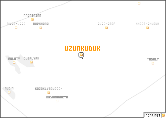 map of Uzun-Kuduk