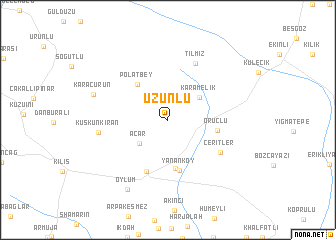 map of Uzunlu