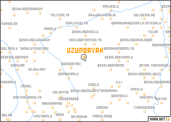 map of Ūzūn Qayah
