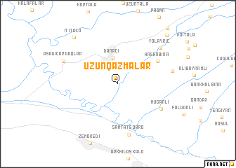 map of Uzunqazmalar