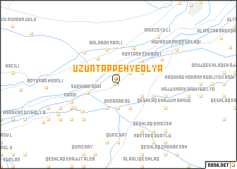 map of Ūzūn Tappeh-ye ‘Olyā