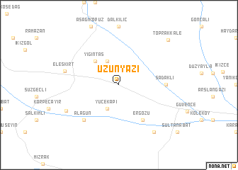 map of Uzunyazı