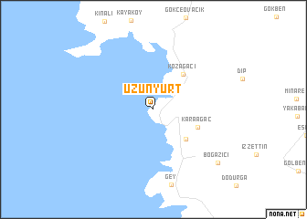 map of Uzunyurt