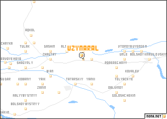 map of Uzynaral