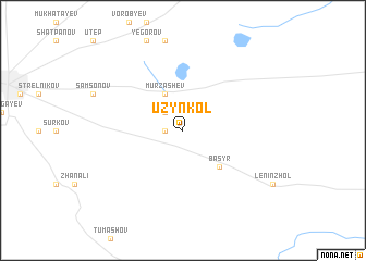 map of Uzynkolʼ