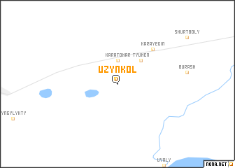 map of Uzynkolʼ