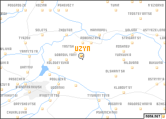 map of Uzyn