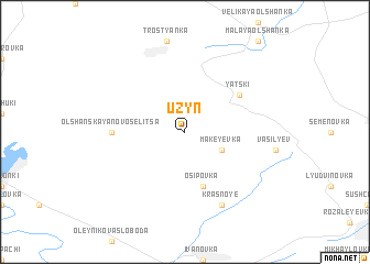 map of Uzyn