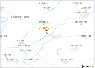 map of Uzyn