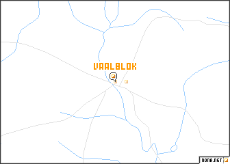 map of Vaalblok