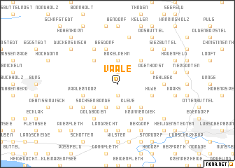 map of Vaale