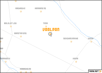 map of Vaalpan