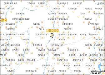 map of Vaama