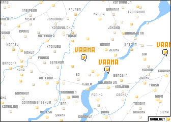 map of Vaama