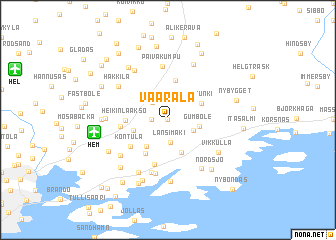 map of Vaarala