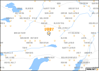 map of Väby