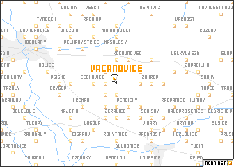 map of Vacanovice