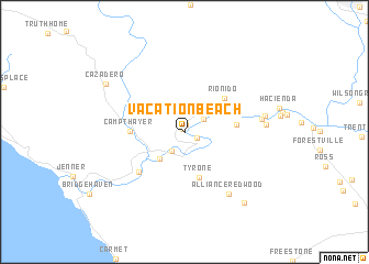 map of Vacation Beach