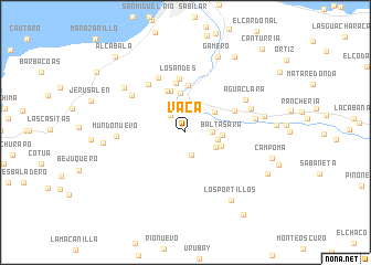 map of Vaca