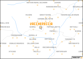 map of Vacchereccia