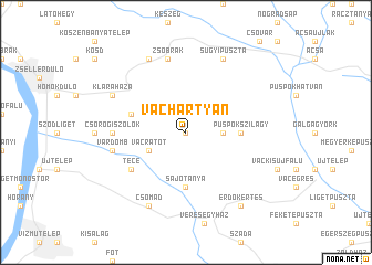 map of Váchartyán