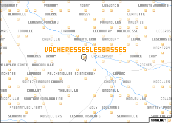 map of Vacheresses-les-Basses