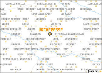 map of Vacheresse