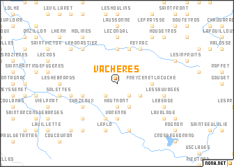 map of Vachères