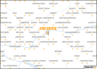 map of Vacherie