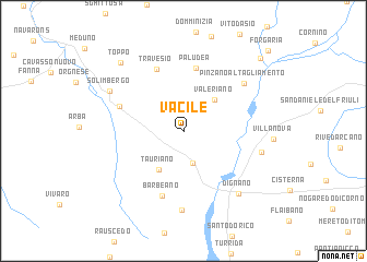 map of Vacile