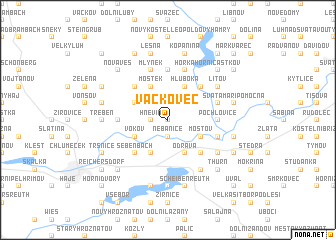 map of Vackovec