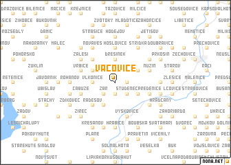 map of Vacovice