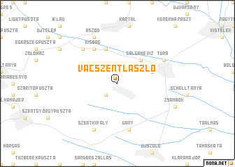 map of Vácszentlászló