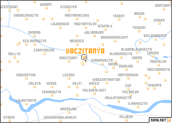 map of Váczitanya