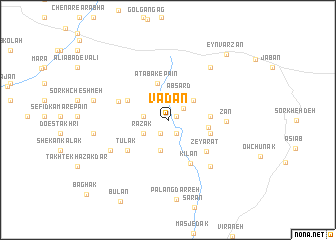 map of Vādān