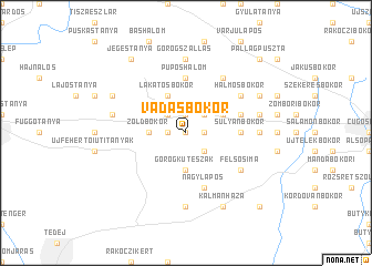 map of Vadasbokor