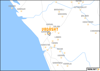 map of Vādāsht