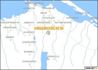 map of Vaddakkachchi