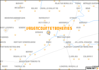 map of Vadencourt-et-Bohéries