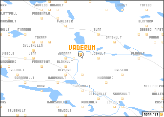 map of Väderum