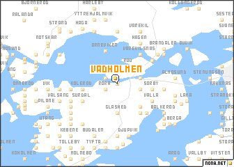 map of Vadholmen